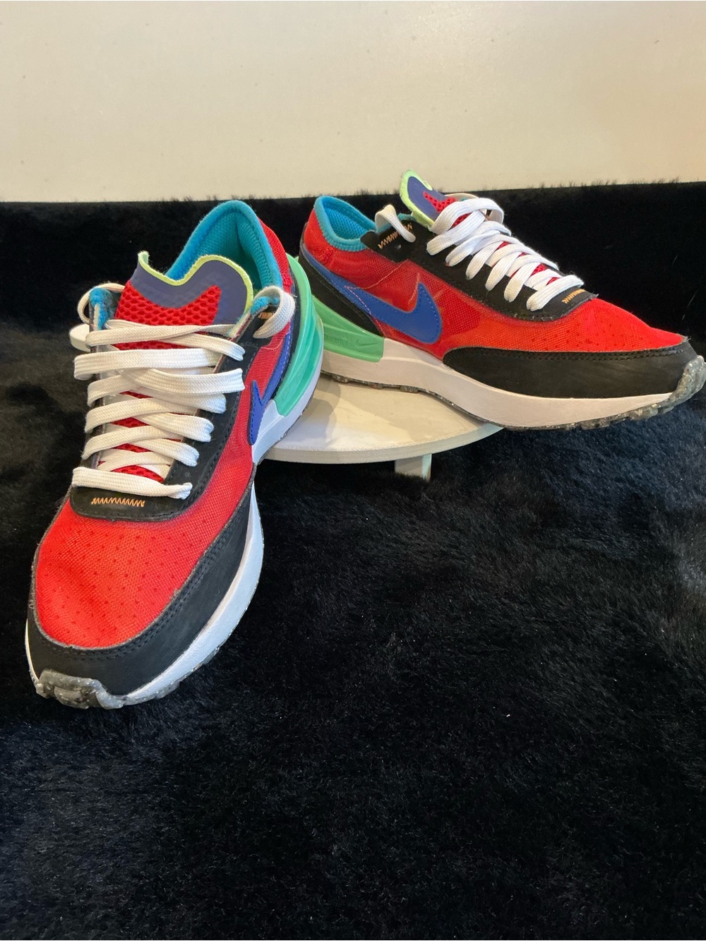 Nike Waffle One GS “Exeter Red, Black & Blue Youth 4.5
